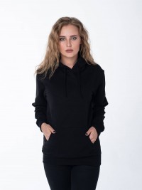 Чёрное женское худи фото