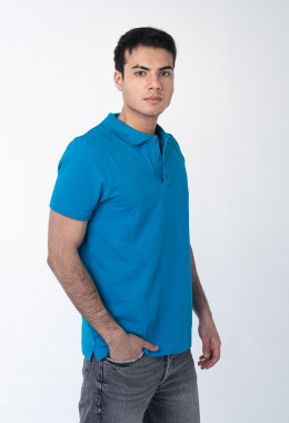 Бирюзовая рубашка ПОЛО мужская Бирюзовая рубашка ПОЛО мужская